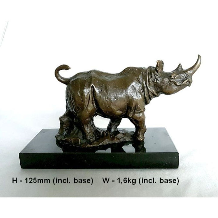 Rhino Bronze Sculpture
