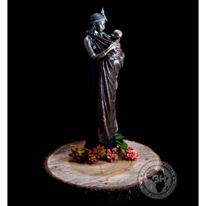 Binti African Figurine Bronze Sculpture