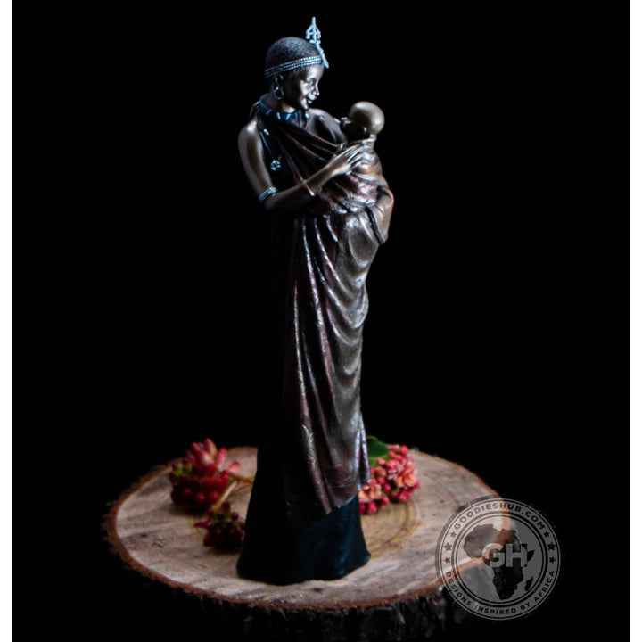 Binti African Figurine Bronze Sculpture