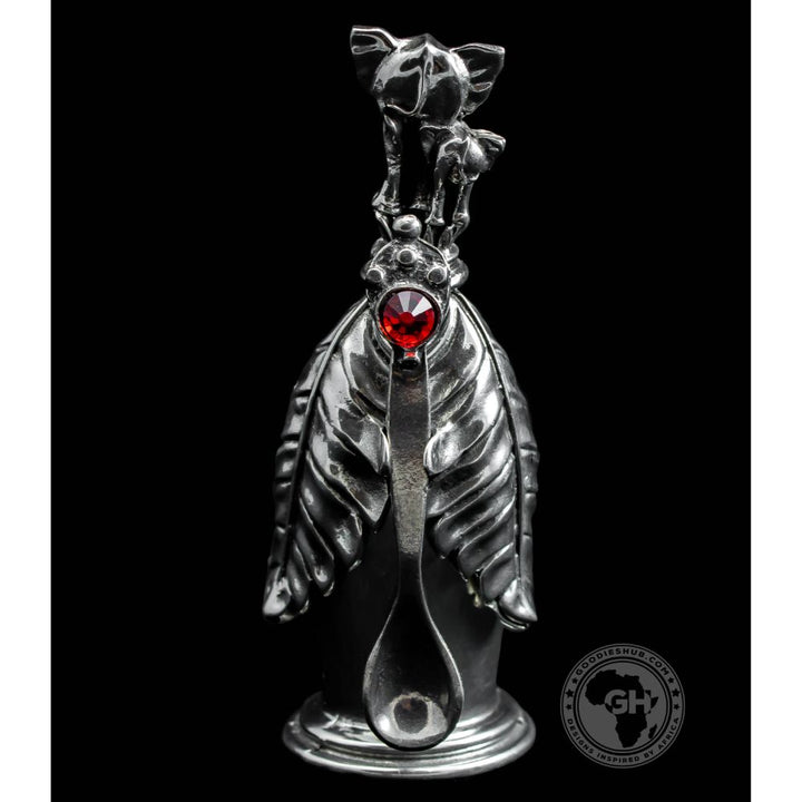 Booty Elephants Spice/Salt Pot &amp; Spoon Pair - Earthangel