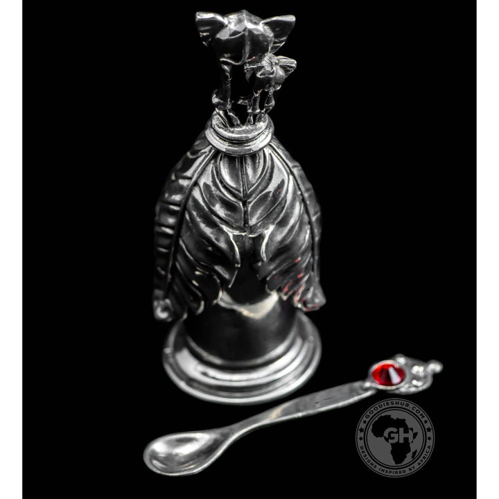 Booty Elephants Spice/Salt Pot &amp; Spoon Pair - Earthangel