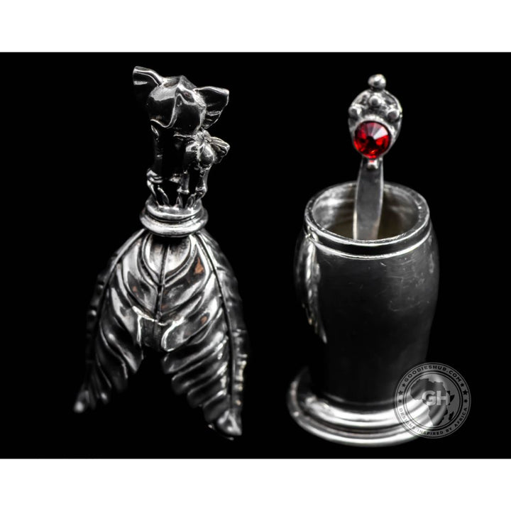 Booty Elephants Spice/Salt Pot &amp; Spoon Pair - Earthangel