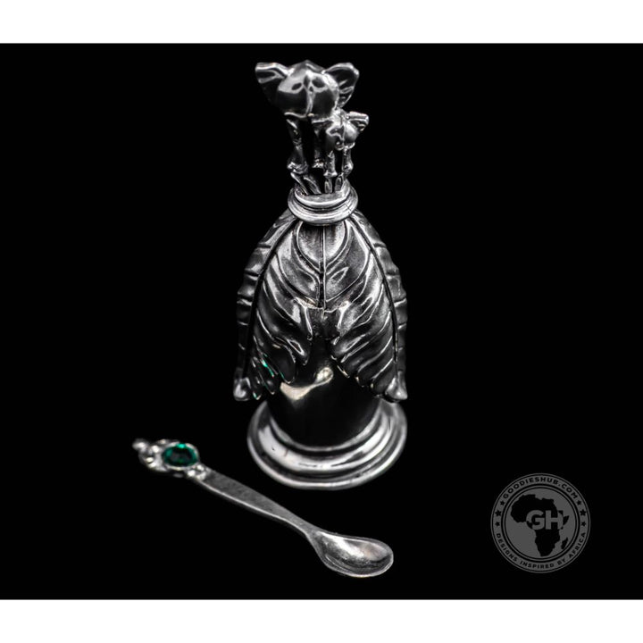 Booty Elephants Spice/Salt Pot &amp; Spoon Pair - Earthangel