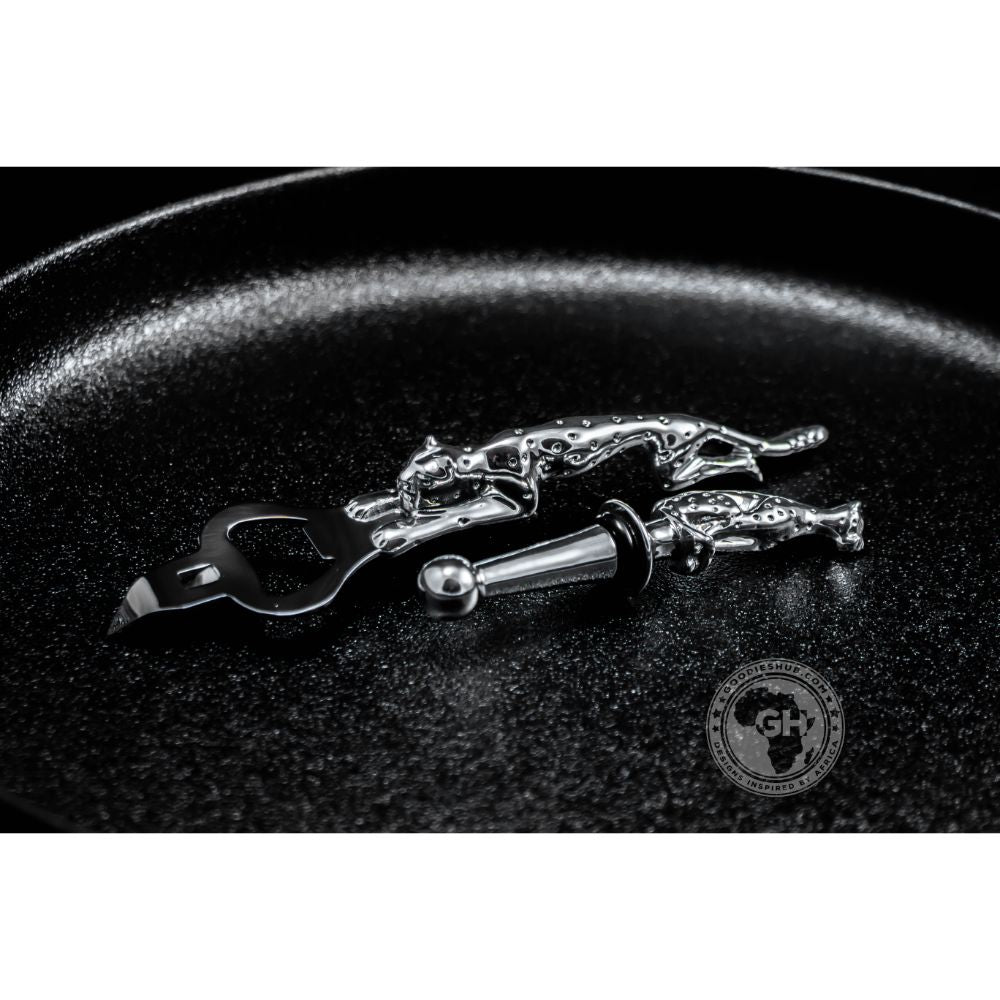 Bottle Opener &amp; Stopper Set - Cheetah Africa Collection - Diana Carmichael