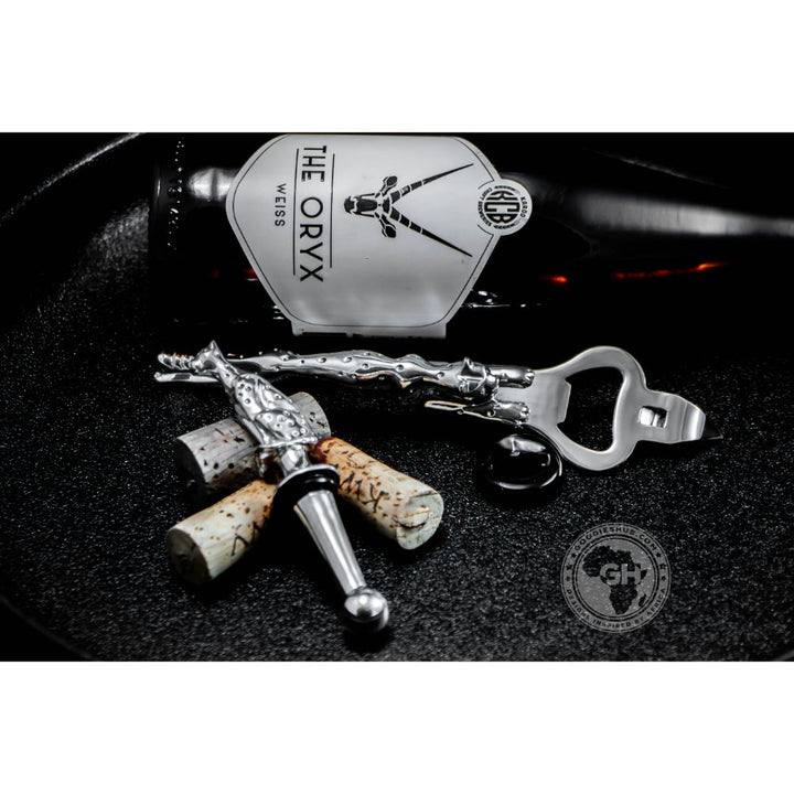 Bottle Opener &amp; Stopper Set - Cheetah Africa Collection - Diana Carmichael
