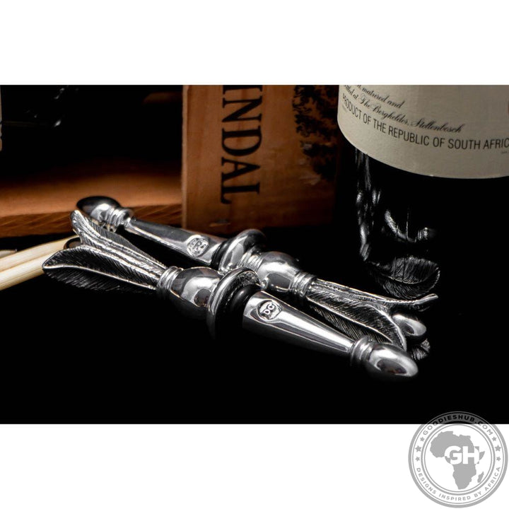 Bottle stopper 3 Feather - Usiba Lwe Nyoni Collection - Diana Carmichael