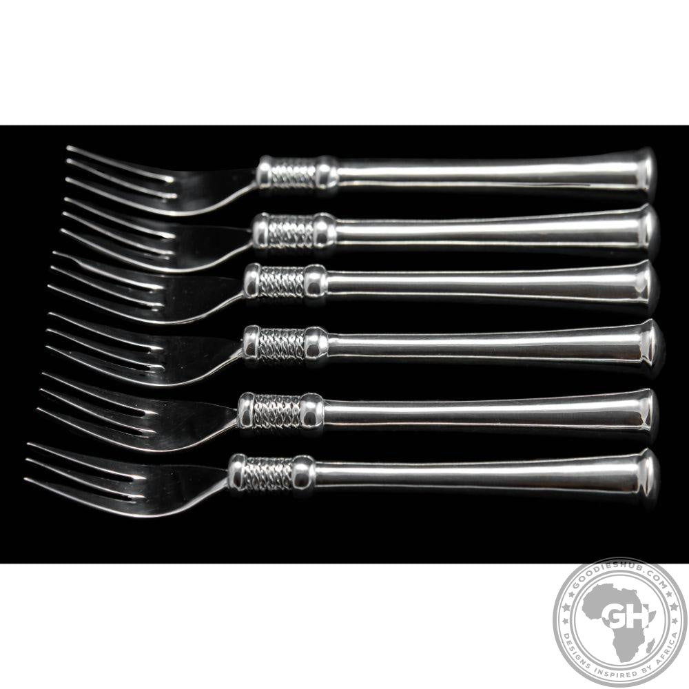 Cake Fork Set of 6 - Noblesse Collection - Diana Carmichael