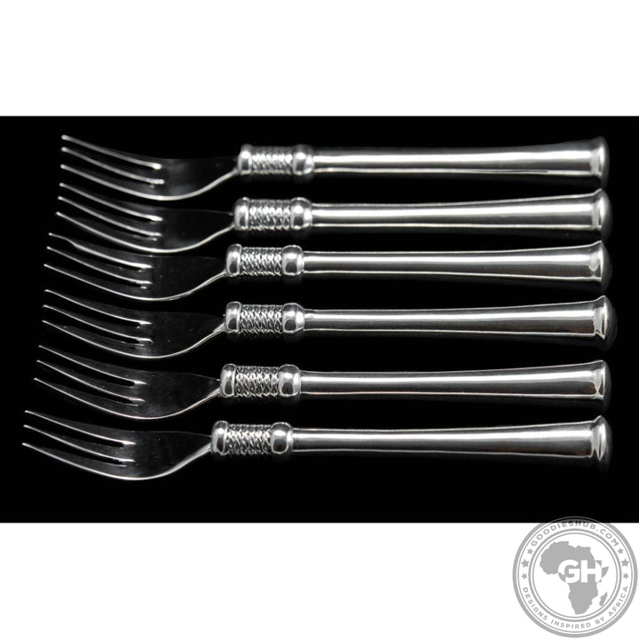 Cake Fork Set of 6 - Noblesse Collection - Diana Carmichael