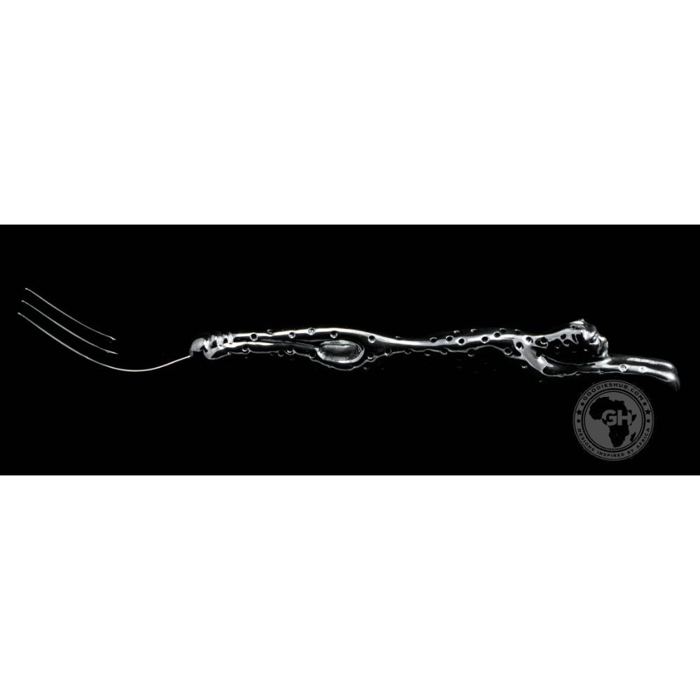 Cake Fork 175mm Set of 6 - Cheetah Africa Collection - Diana Carmichael