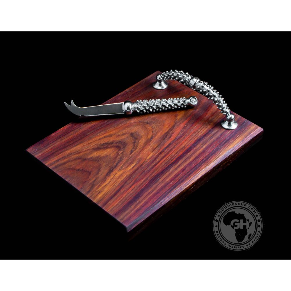 Cheese Board Small &amp; Cheese Serving Utensil Small Set - Studded Collection - Diana Carmichael