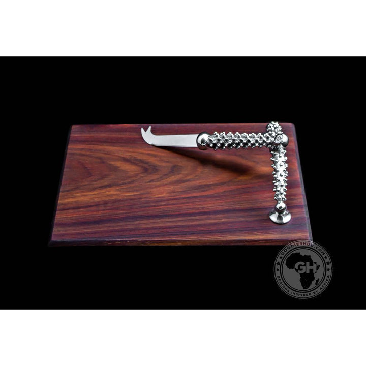Cheese Board Small &amp; Cheese Serving Utensil Small Set - Studded Collection - Diana Carmichael