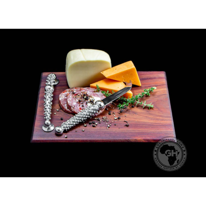 Cheese Board Small &amp; Cheese Serving Utensil Small Set - Studded Collection - Diana Carmichael