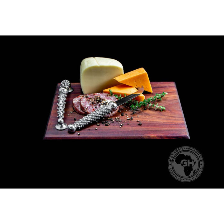 Cheese Board Small &amp; Cheese Serving Utensil Small Set - Studded Collection - Diana Carmichael