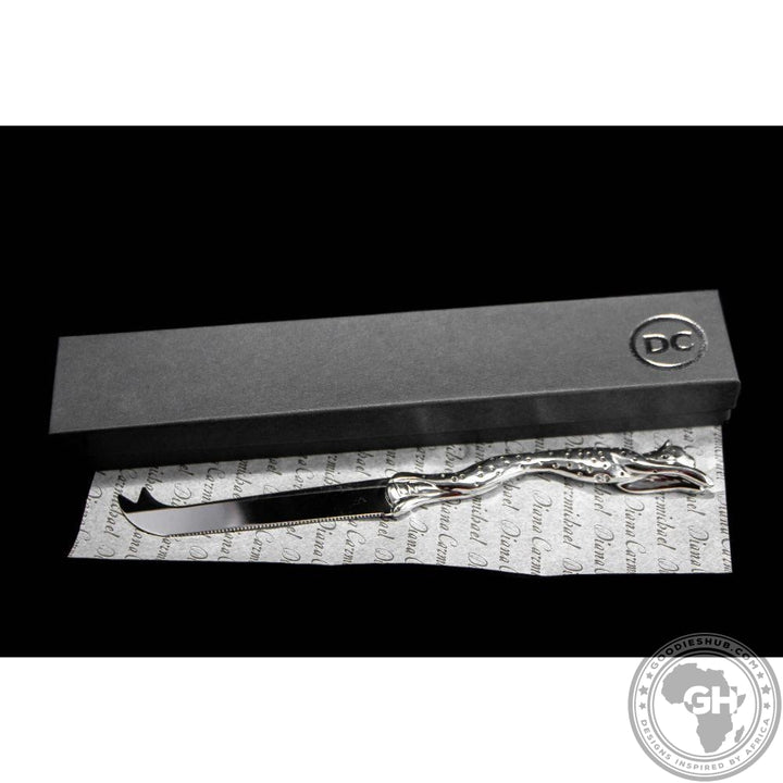 Cheese Serving Utensil Large - Cheetah Africa Collection - Diana Carmichael