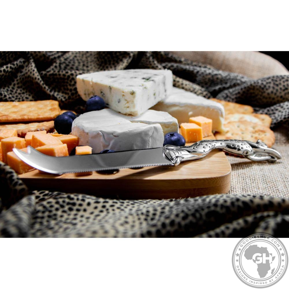 Cheese Serving Utensil Large - Cheetah Africa Collection - Diana Carmichael