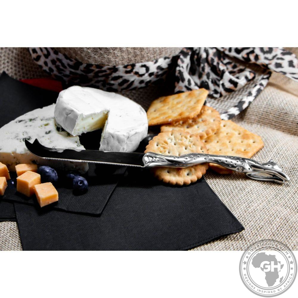 Cheese Serving Utensil Large - Cheetah Africa Collection - Diana Carmichael