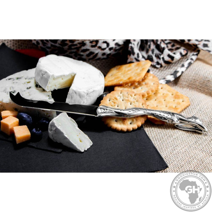 Cheese Serving Utensil Large - Cheetah Africa Collection - Diana Carmichael