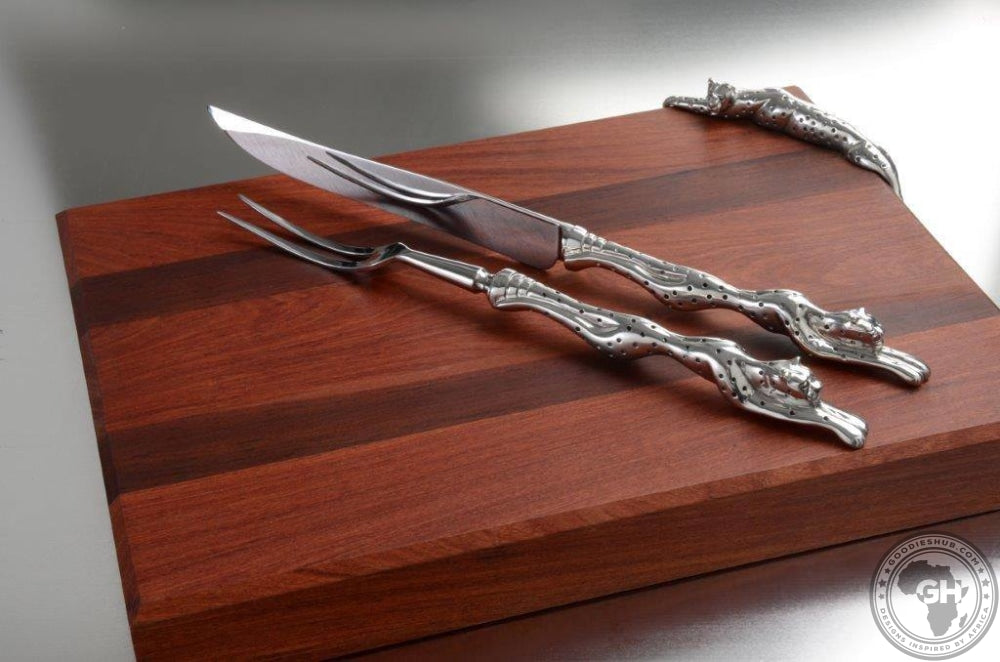 Carving Set - Cheetah Africa Collection - Diana Carmichael