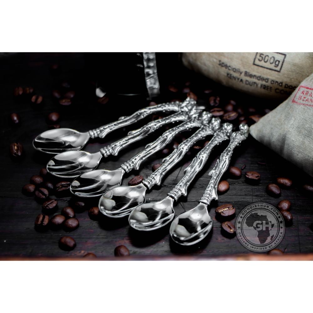 Coffee Spoon Cheetah (Set of 6) - Cheetah Africa Collection - Diana Carmichael