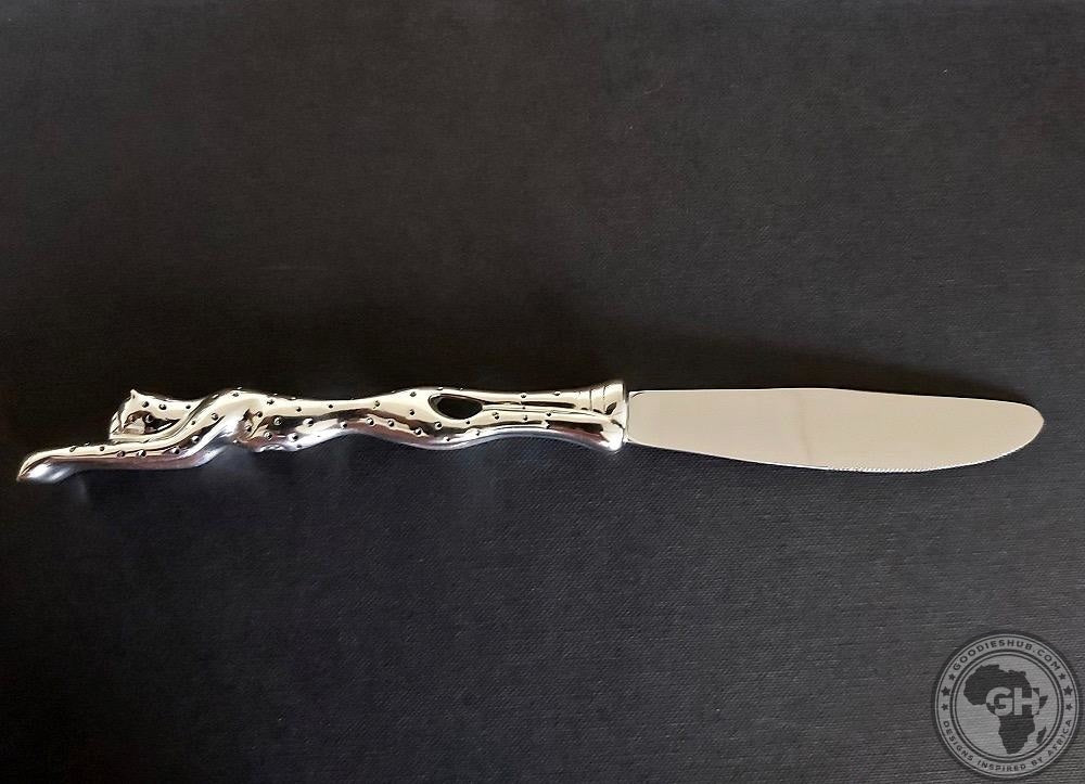Dessert Knife Set of 6 - Cheetah Africa Collection - Diana Carmichael