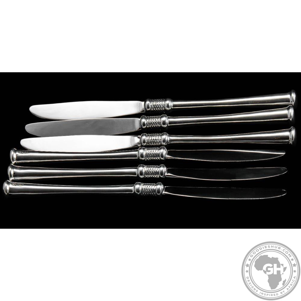 Dessert Knife Set of 6 - Noblesse Collection - Diana Carmichael