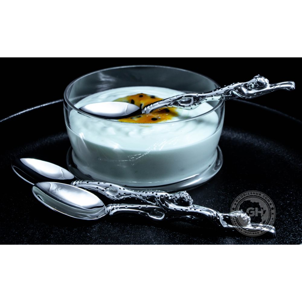 Dessert Spoon Set of 6 - Cheetah Africa Collection - Diana Carmichael