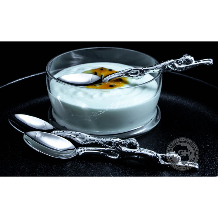 Dessert Spoon Set of 6 - Cheetah Africa Collection - Diana Carmichael