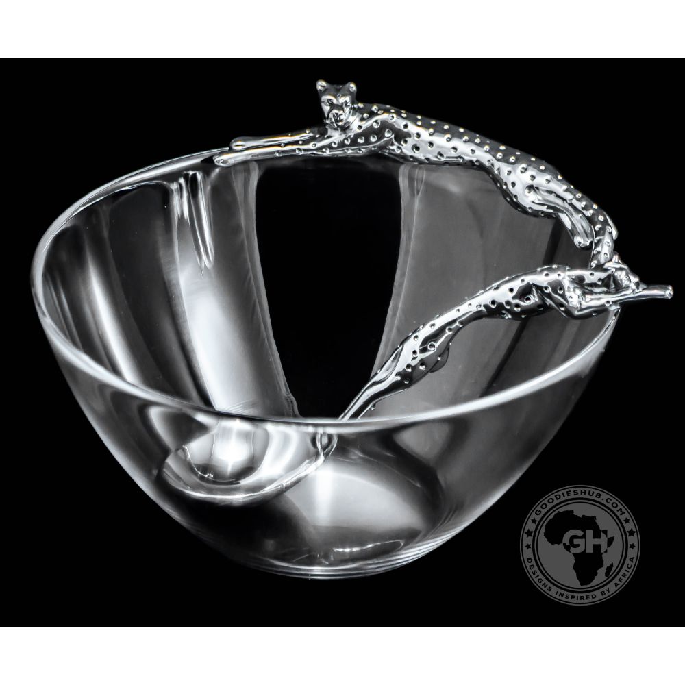Dish 200mm Lying &amp; Sauce Ladle Set - Cheetah Africa Collection - Diana Carmichael