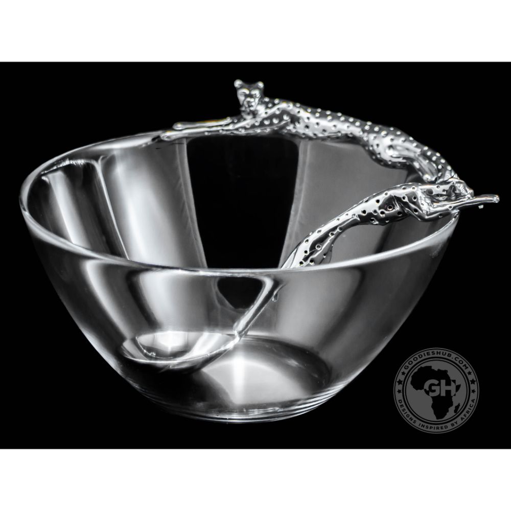 Dish 200mm Lying &amp; Sauce Ladle Set - Cheetah Africa Collection - Diana Carmichael