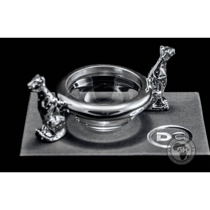 Dish 60mm Double Sitting Cheetah - Cheetah Africa Collection - Diana Carmichael