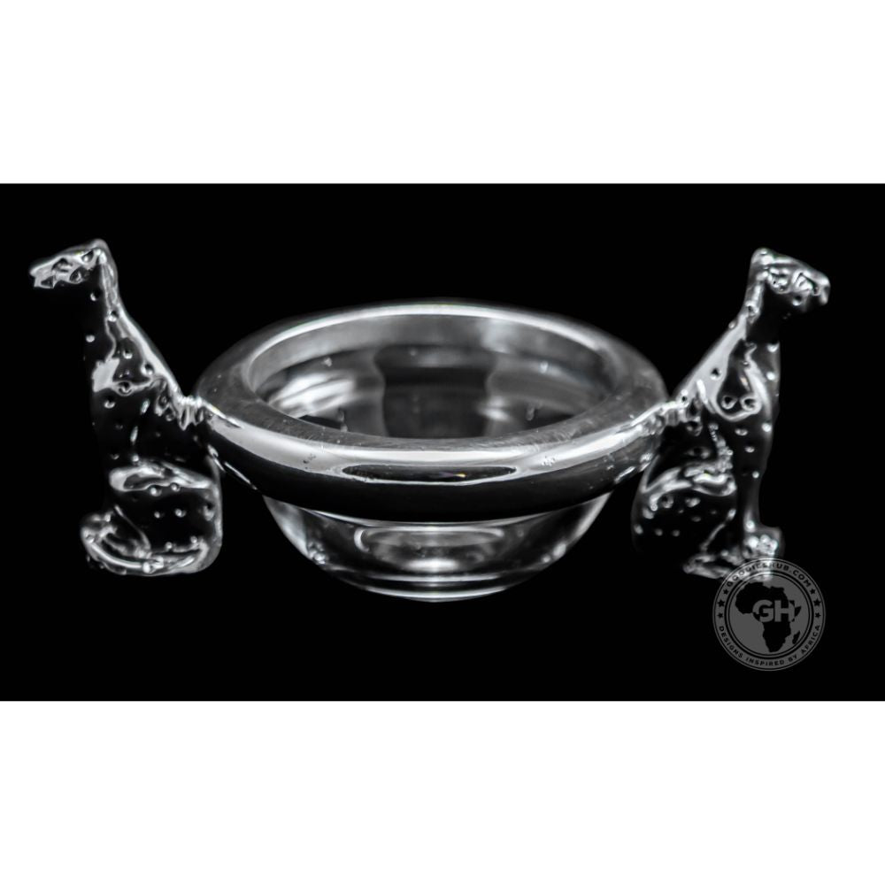 Dish 60mm Double Sitting Cheetah - Cheetah Africa Collection - Diana Carmichael