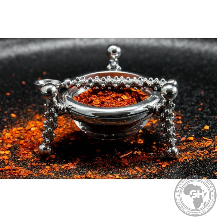 Dish 60mm &amp; Salt Spoon Set - Studded Collection - Diana Carmichael