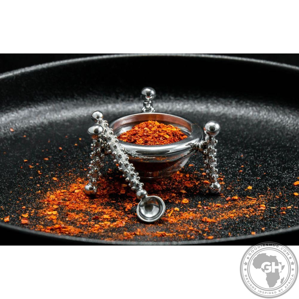 Dish 60mm &amp; Salt Spoon Set - Studded Collection - Diana Carmichael