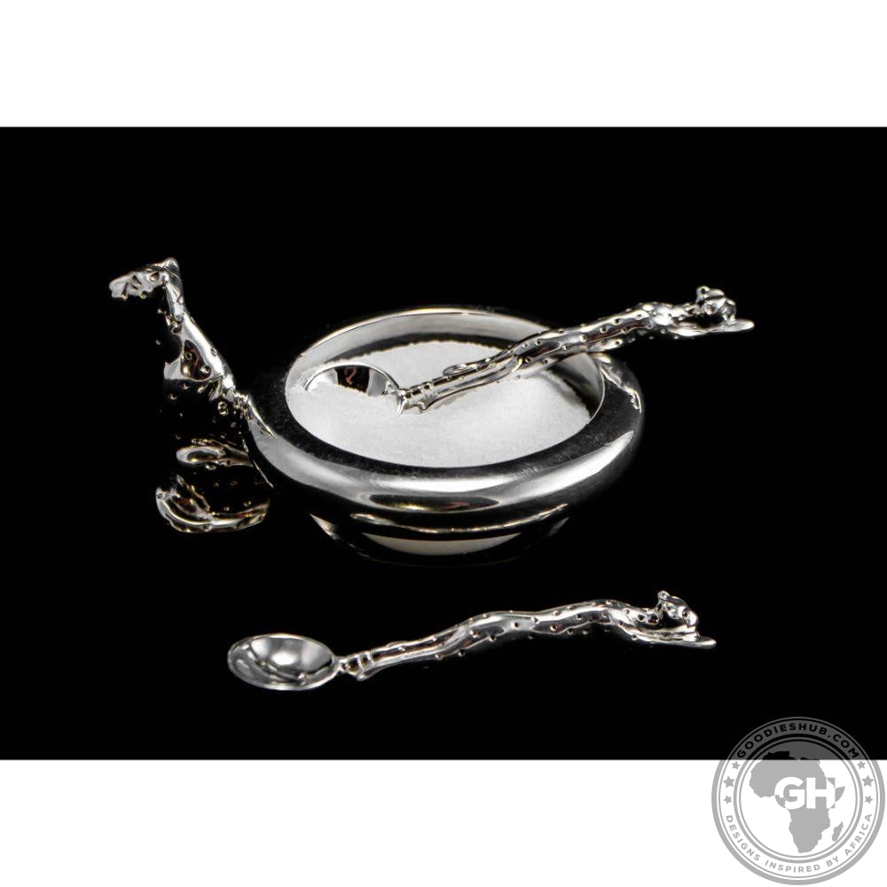 Salt Spoon - Cheetah Africa Collection - Diana Carmichael