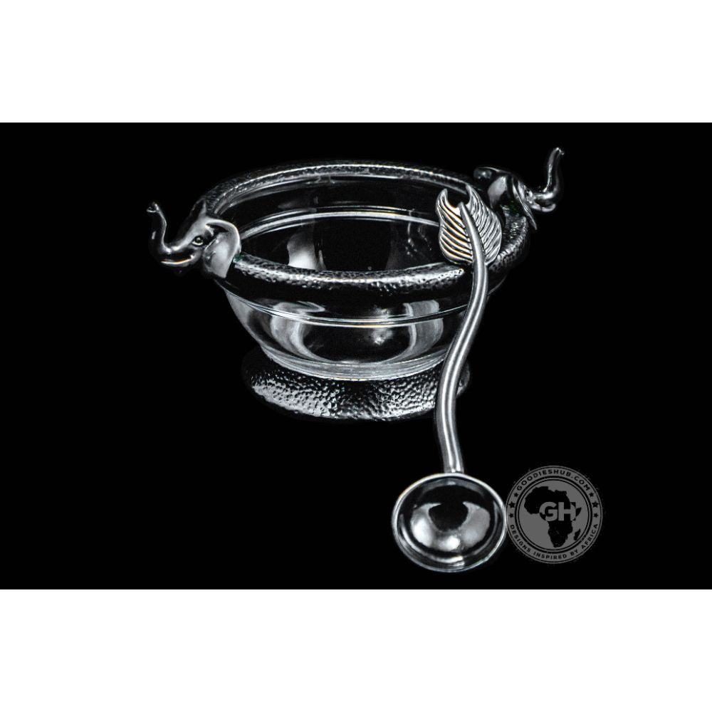 Elephant Sugar Bowl &amp; Spoon - Earthangel