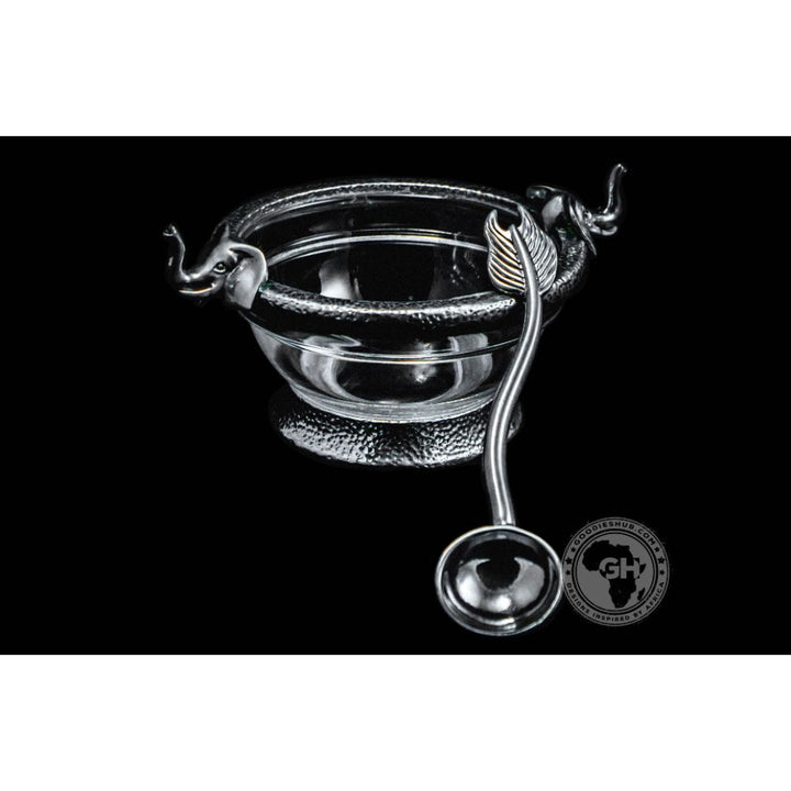 Elephant Sugar Bowl &amp; Spoon - Earthangel