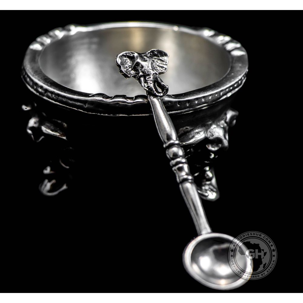 Elephant 3 Legged Bowl &amp; Spoon - Earthangel
