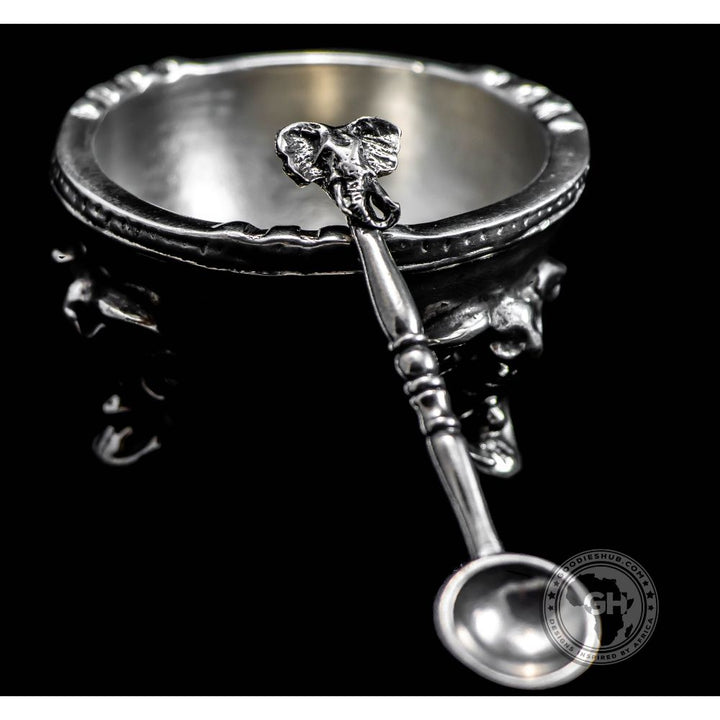 Elephant 3 Legged Bowl &amp; Spoon - Earthangel