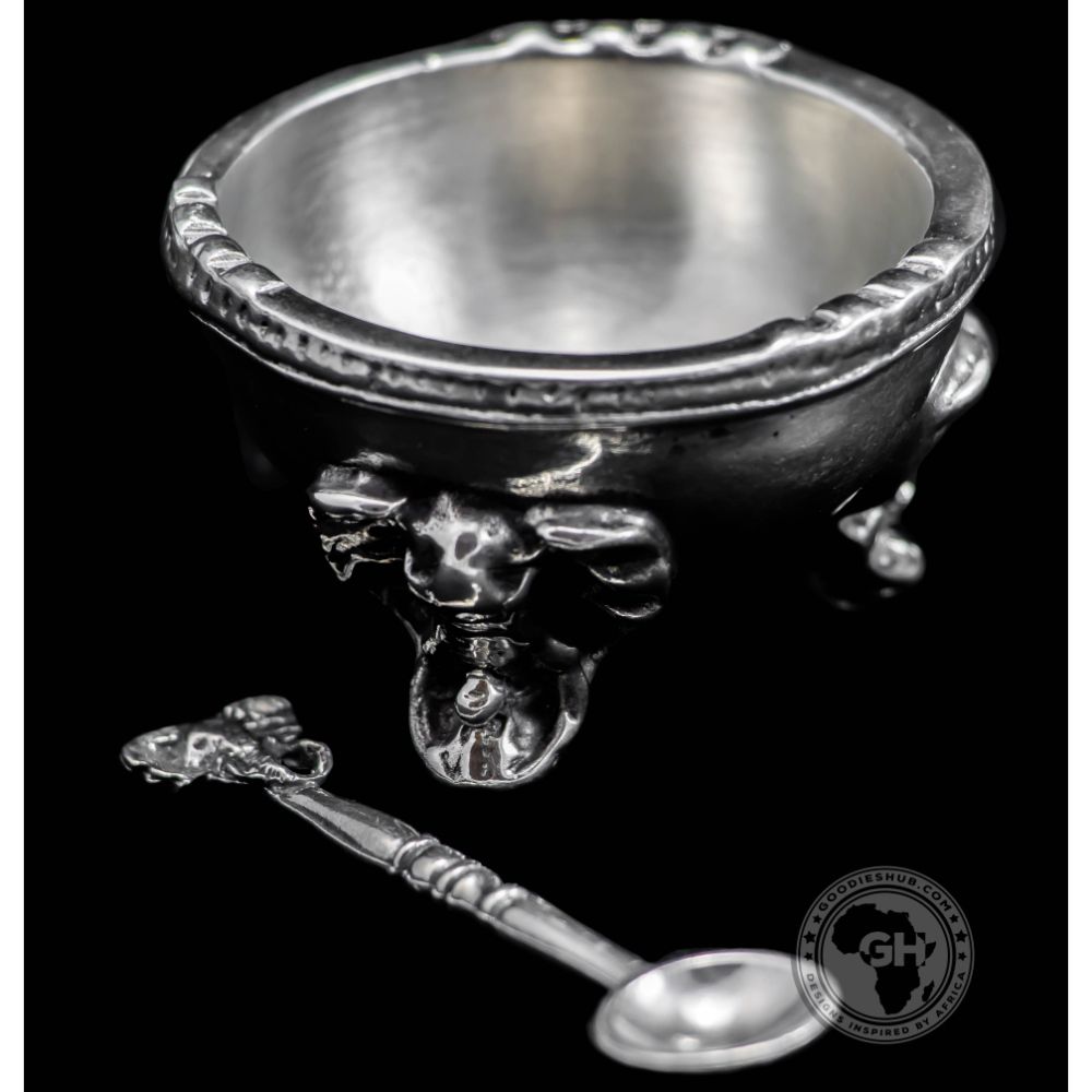 Elephant 3 Legged Bowl &amp; Spoon - Earthangel