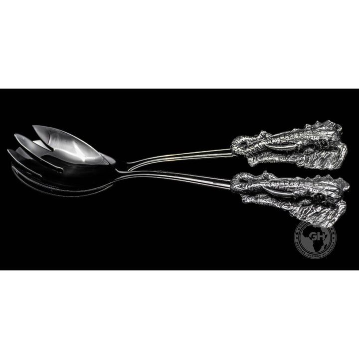 Elephant Head Salad Servers - Earthangel
