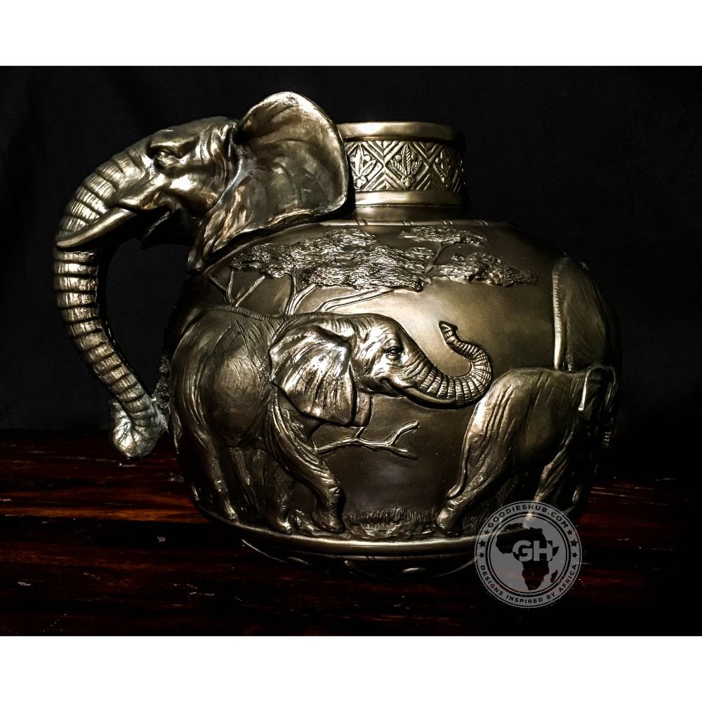 Elephant Vase - Bronze