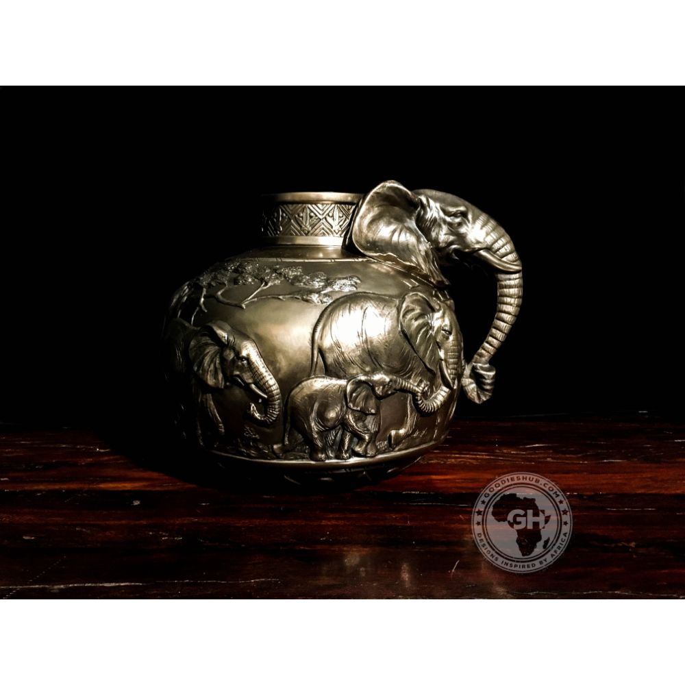 Elephant Vase - Bronze