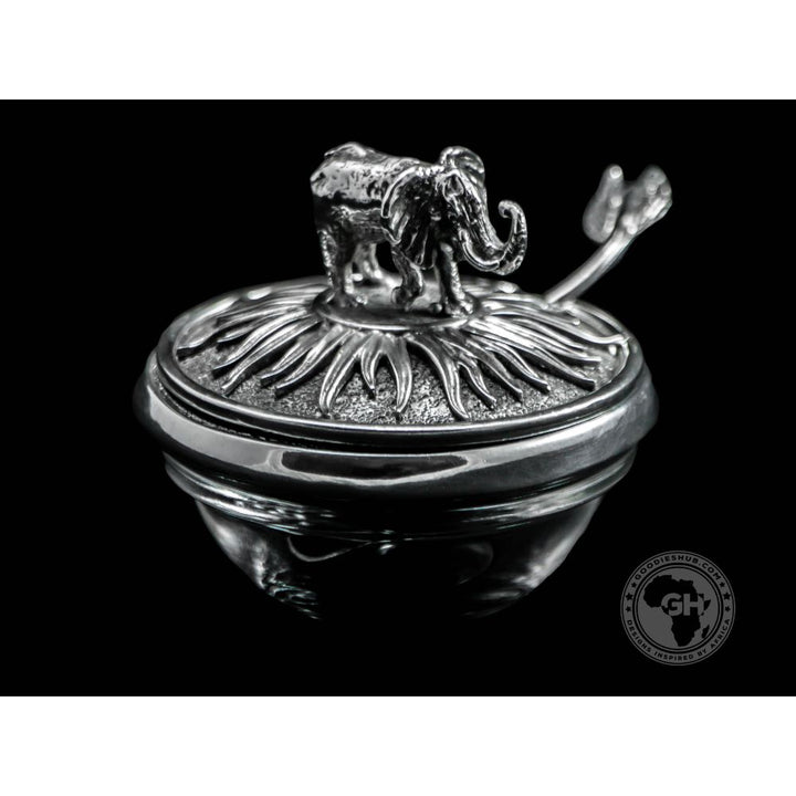 Elephant Lid Bowl &amp; Spoon - Earthangel