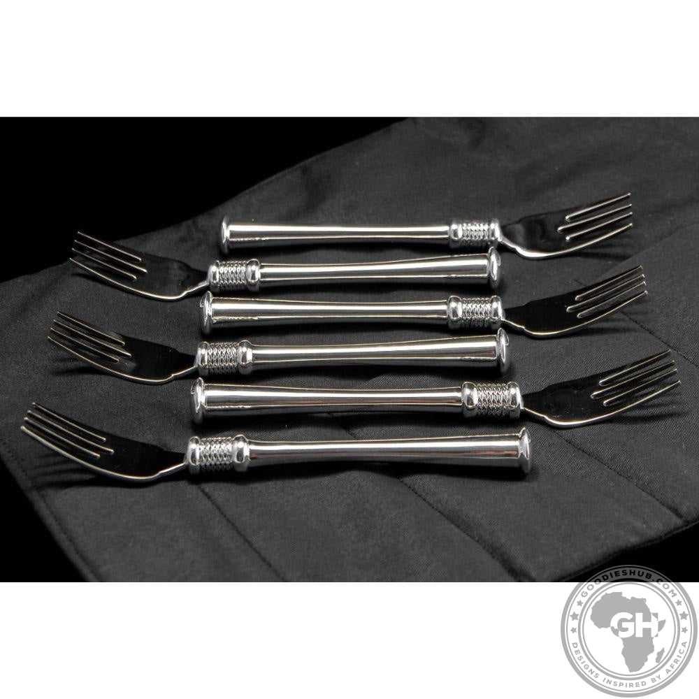 Fish Fork Set of 6 - Noblesse Collection - Diana Carmichael