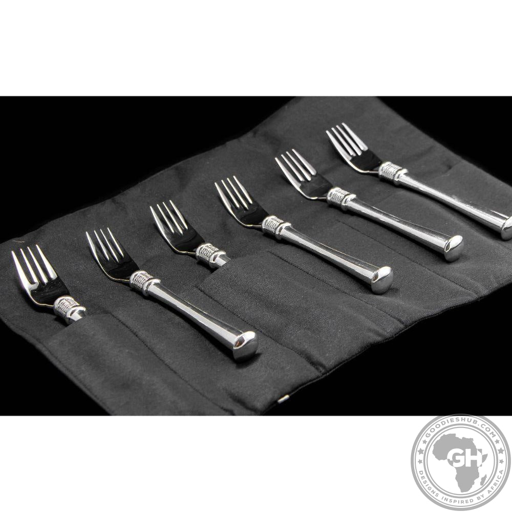 Fish Fork Set of 6 - Noblesse Collection - Diana Carmichael