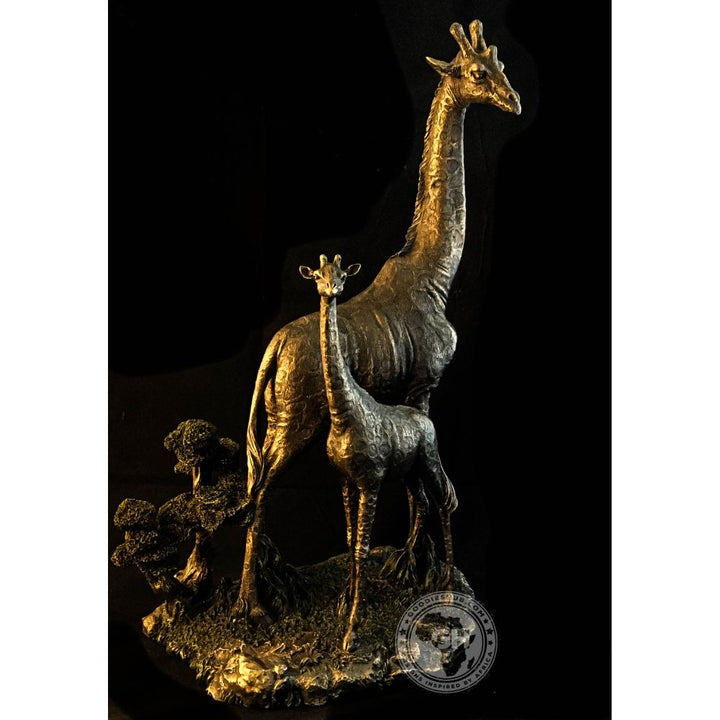 Giraffe Bronzed Sculpture - Twiga