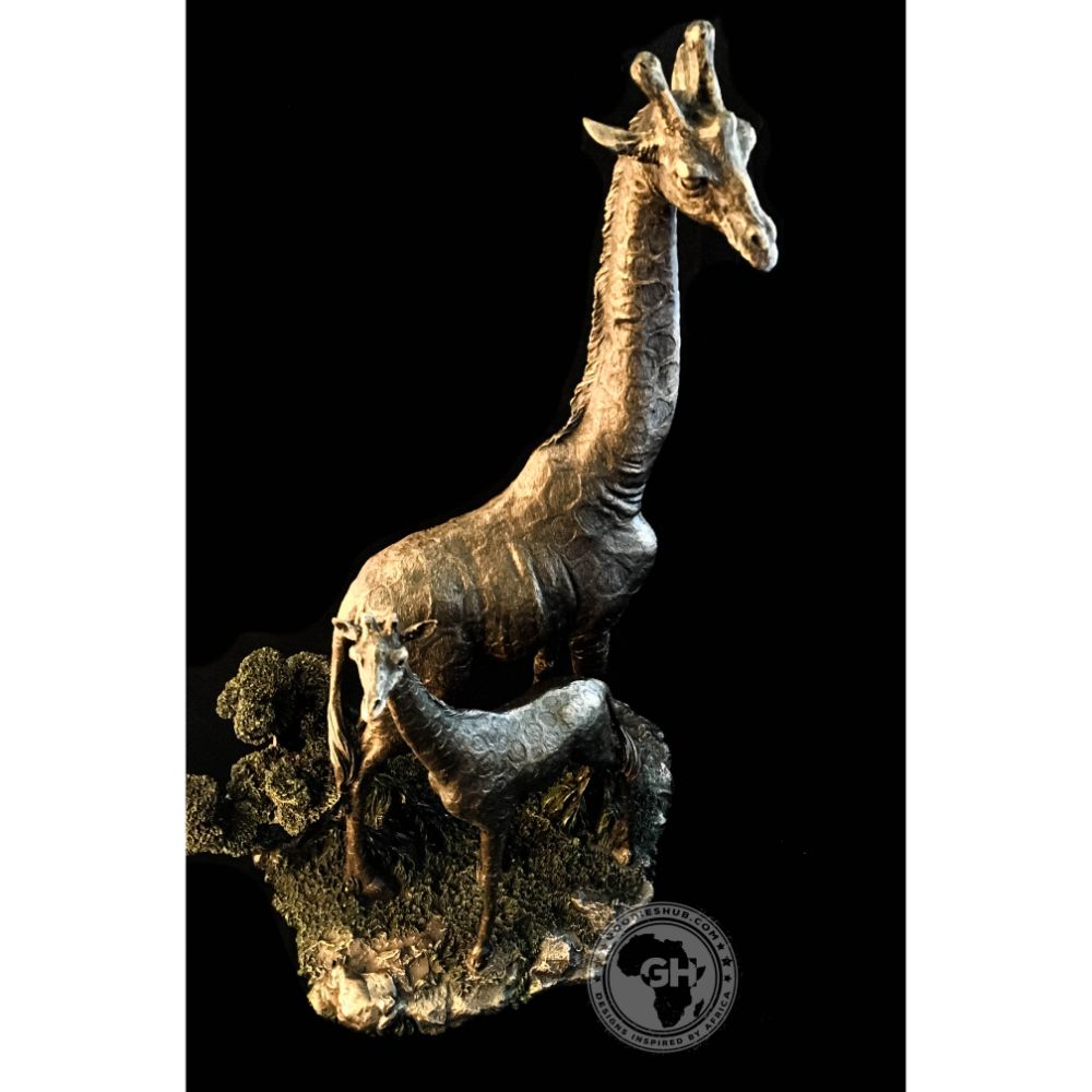 Giraffe Bronzed Sculpture - Twiga