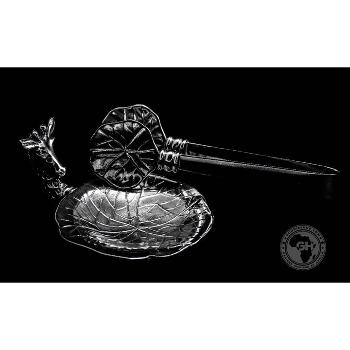 Giraffe Teabag Holder &amp; Tongs - Earthangel