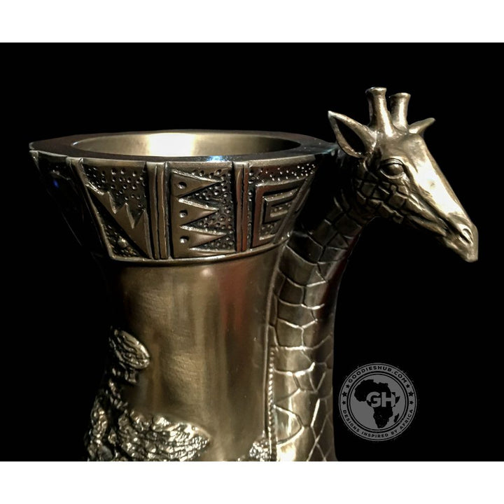 Giraffe Vase - Bronze