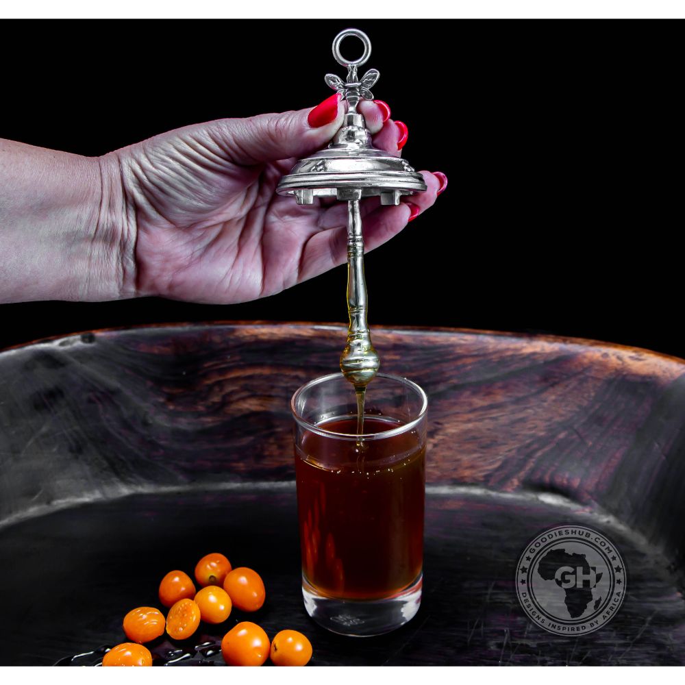 Honey Bottle  &amp; Attached Twirl - Earthangel